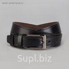 Ремень мужской Великан, пряжка металл, ширина - 3,5 см, цвет чёрный