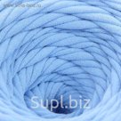 Пряжа трикотажная широкая KNITKA 100м/300гр , ширина 7-9 мм (небесный)