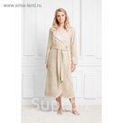 Халат женский Classic, размер 52, цвет песочный, махра 340 г/м2