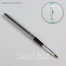 Кисть для наращивания №2, 17,5см/7мм, цвет чёрный/серебристый