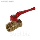 Кран шаровой "БАЗ" 11б27п1 А30, PN 16, внутренняя/внутренняя резьбя 1/2", рычаг
