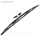 Щётка стеклоочистителя TORSO, 22"/56 см, каркасная, с графитовым покрытием, 2 переходника