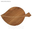 Доска разделочная (продольная), дуб, 25х23х3 см