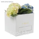 Коробка подарочная, цвет белый, 20 х 20 х 19 см