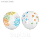 Набор шаров 12" "Прозрачное ассорти" картинки МИКС, 100 шт