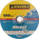 ZR-KSHA-M Круг шлифовальный абразивный STAYER "MASTER" по металлу, для УШМ,180х6х22,2мм