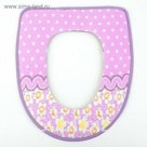 Чехол на сиденье для унитаза на липучках "Карнавал", цвет МИКС