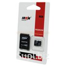 Карта памяти IRON Selection Micro SDHC 8 Gb Class 6 с адаптером SD *