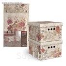 Набор коробов картонных 2 шт flowers 25х33х18,5 см
