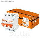 Выключатель автоматический TDM ВА47-29, 3Р, 10 А, 4.5 кА, характеристика С, SQ0206-0107