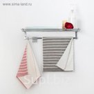 Полотенце двухстороннее "Этель" Страйп серый 35*75 см, 380 г/м2, 100% хлопок