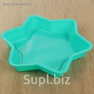 Форма для выпечки "Шестиконечная звезда" 25х25х4 см, цвета МИКС