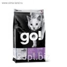 Корм беззерновой GO!  для котят и кошек 4 вида мяса: Курица, Индейка, Утка, Лосось, 1,82кг