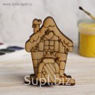 Держатель для зубочисток для декора "Зимний домик" 9х7х5,5 см