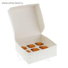 Кондитерская упаковка, короб под 9 капкейков, 25 х 25 х 10 см