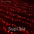 Гирлянда "Дождь" улич. Ш:2 м, В:3 м, нить темная, LED-800-220V, контр. 8 р, КРАСНЫЙ