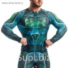 Рашгард с длинным рукавом, Flash, цвет голубой, L