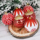 Новогодние шары "Устинья" (набор 6 шт.)