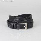 Ремень мужской, винт, пряжка под металл, ширина - 2,9см, чёрный