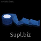 Лента капроновая гофрированная, 50мм, 10±1м, цвет синий