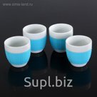 Набор стаканов 150 мл "Голубая волна", 4 шт