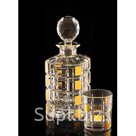 Подарочный набор из хрусталя  (Таймсквер) под виски 1штоф 800мл.+ 6 стаканов 320мл.; Артикул: 1536; Производитель стекла/хрусталя/фарфора:  Crystal B