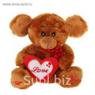 Мягкая игрушка "Мышка", на сердце, лапках надпись, цвета МИКС