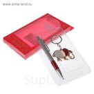набор подарочный 2в1(ручка+брелок) слон, в коробке 18*9см