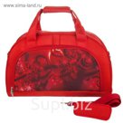 Сумка дорожная 6-307-621С, 54*34,5*27, отд на молнии,н/карман, ремень через плечо, красный