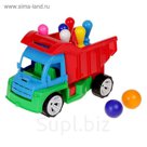 Грузовик "Бамсик" с шаром и 6 кеглями, МИКС