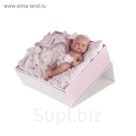 Кукла-младенец "Карла" в розовом чемодане