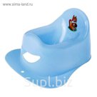 Горшок детский с подножкой, цвет голубой