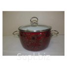 Кастрюля 4,0л сферическая Imperio вишневая Vitross (8SC205S вишневый) эмалированная сталь