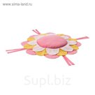 Подушка на стул ЛАТТО, цвет розовый/жёлтый