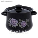 Кастрюля грушевидная 4 л, с пластмассовой ручкой, цвет МИКС