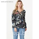 Блуза женская, размер 52, цвет чёрный 2-201-01