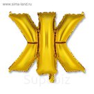 Шар фольгированный БУКВА Ж 14” Gold