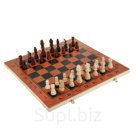 Настольная игра 3 в 1 Гравар шахматы шашки нарды 39х39 см