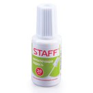 Корректирующая жидкость STAFF, 20 мл, с кисточкой, быстросохнущая