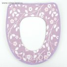 Чехол на сиденье для унитаза на липучках "Веточки", цвет МИКС