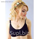 Бюстгальтер послеродовый, чёрный, размер 80-B