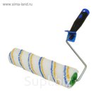 Валик TUNDRA comfort, полиамид, 250 мм, ручка d=6 мм, D=42 мм, ворс 12 мм, двухкомп. ручка