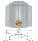 Металлический штакетник (евроштакетник) полукруглый 110мм Оцинкованный