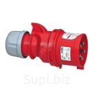 Вилка с переключателем фаз 16А 3К+Н+З 380В IP44