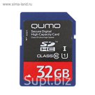 Карта памяти SDHC Qumo 32 Гб class 10, UHS-I