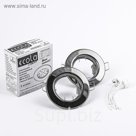 Светильник встраиваемый Ecola Light, DL90, MR16, GU5.3, плоский, Черный Хром, 30x80, (2 шт)