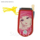 Телефон раскладушка, световые и звуковые эффекты, работает от батареек