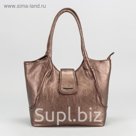 Сумка жен L-8665, 32*13*26, отд на молнии, н/карман, бронза