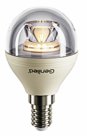 Светодиодная лампа шарик G45 прозрачная 8W E14, 2700 K , Напряжение :180–240 V