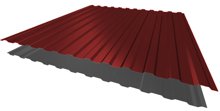 Профнастил НС-10 RAL3011 Красно-Коричневый ш1.19 т 0.45